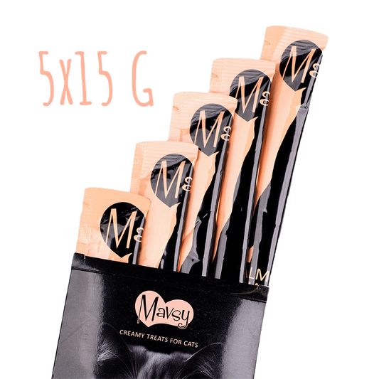 Recompense pentru pisici MAVSY, cu pateu de piept de rata, sufleu de merisor, 75 g