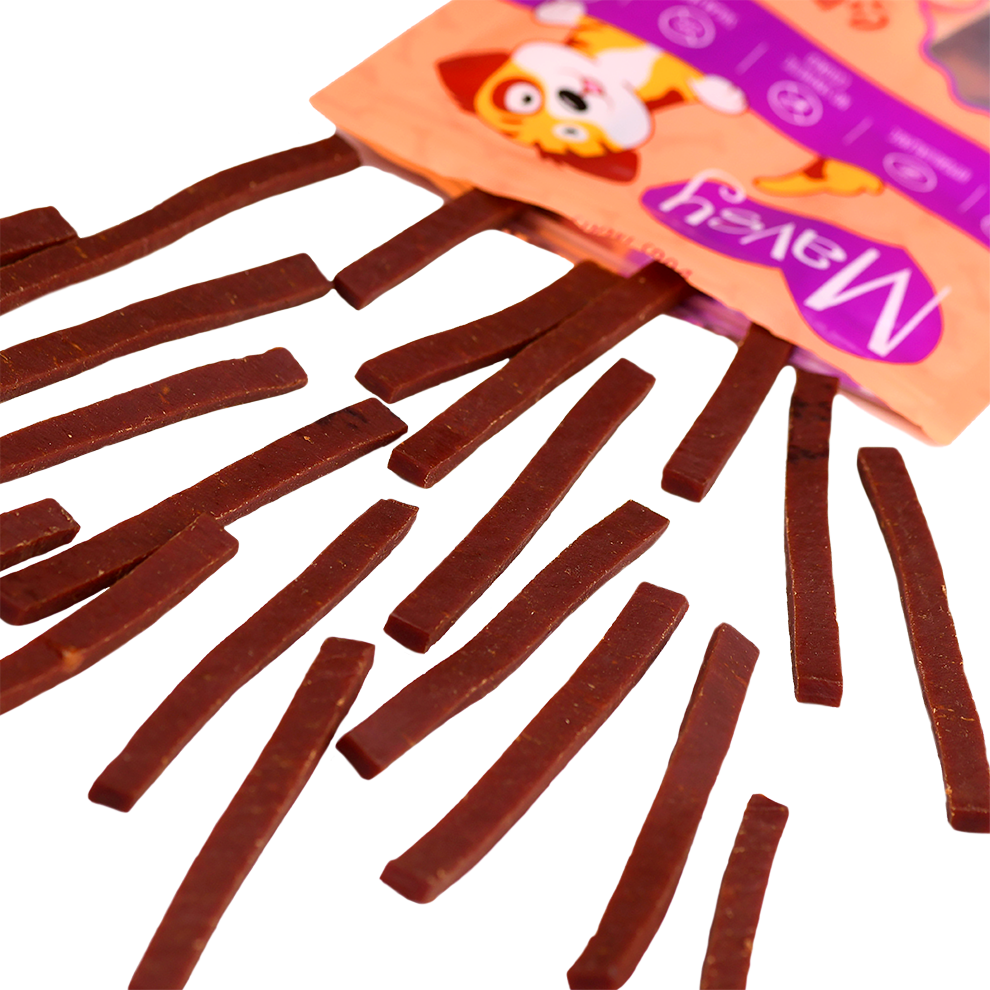 Recompense pentru câini MAVSY, slice cu vita, 100 g