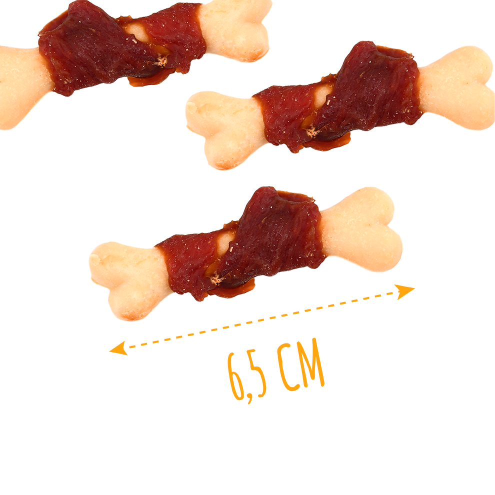 Recompense pentru câini MAVSY, ciocanel de rata cu calciu, 100 g