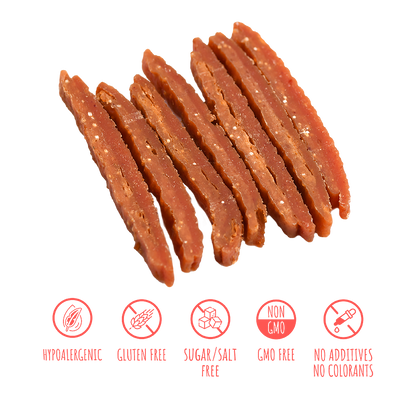 Recompense pentru câini MAVSY, carpaccio din carne de iepure si rata coapta in sos de merisoare, 100 g