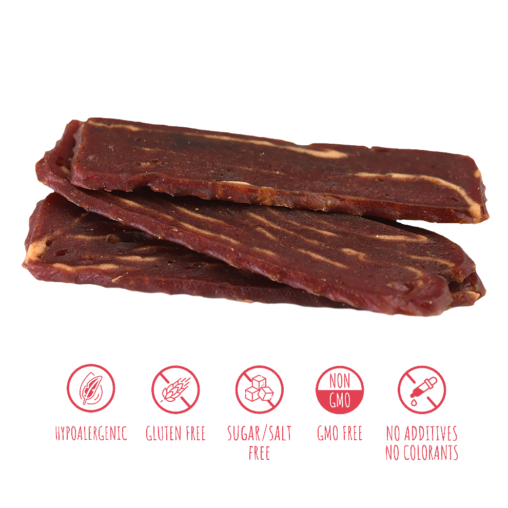 Recompense pentru câini MAVSY, steak din carne de vita marmorita la gratar cu rozmarin, 100 g