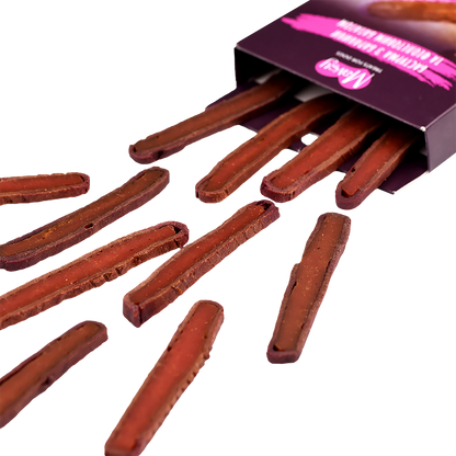 Recompense pentru câini MAVSY, basturma din carne de oaie si cartof violet, 100 g