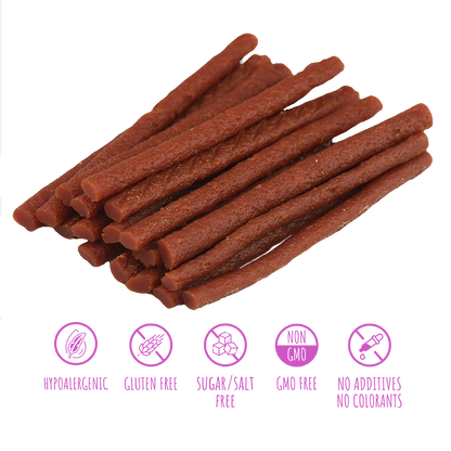 Recompense pentru câini MAVSY, sticks cu rata pentru ingrijirea dintilor si gingiilor, 120 g