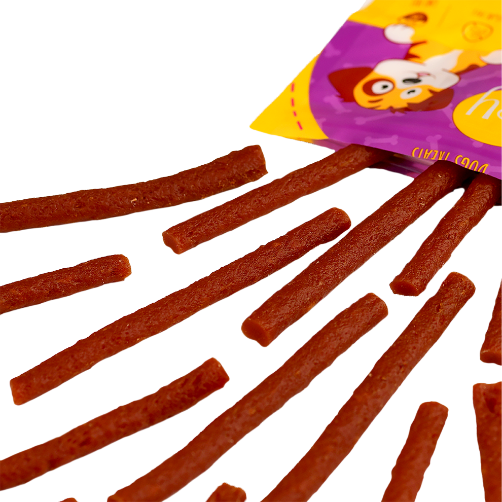 Recompense pentru câini MAVSY, sticks cu rata pentru ingrijirea dintilor si gingiilor, 120 g