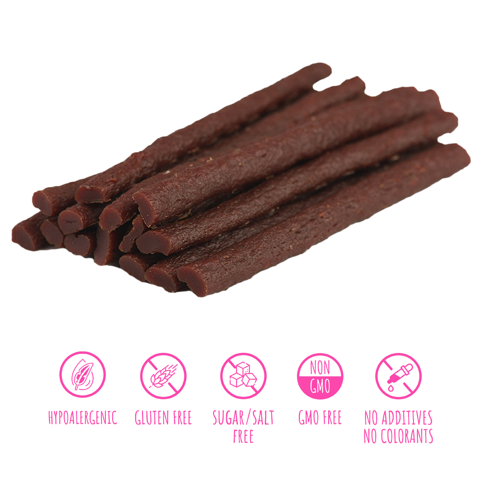 Recompense pentru câini MAVSY, sticks cu miel pentru ingrijirea dintilor si gingiilor, 100 g