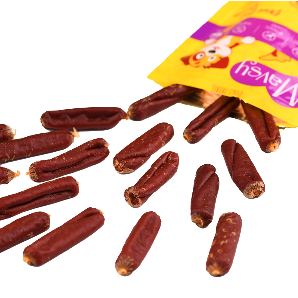 Recompense pentru câini MAVSY, mici cu rata, 100 g