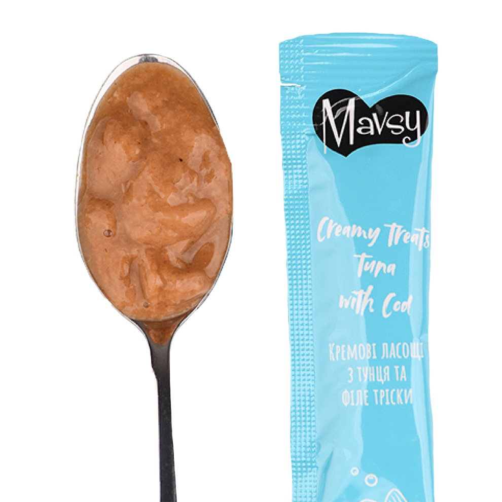 Recompense pentru pisici MAVSY, cu ton si cod, 75 g