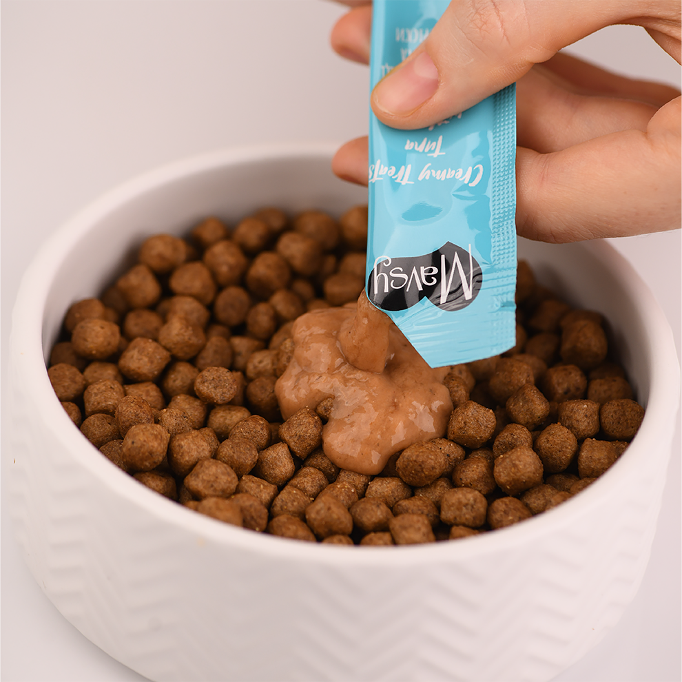 Recompense pentru pisici MAVSY, cu ton si cod, 75 g