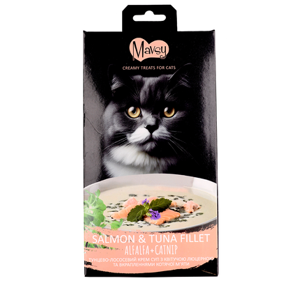 Recompense pentru pisici MAVSY, cu pateu de piept de rata, sufleu de merisor, 75 g