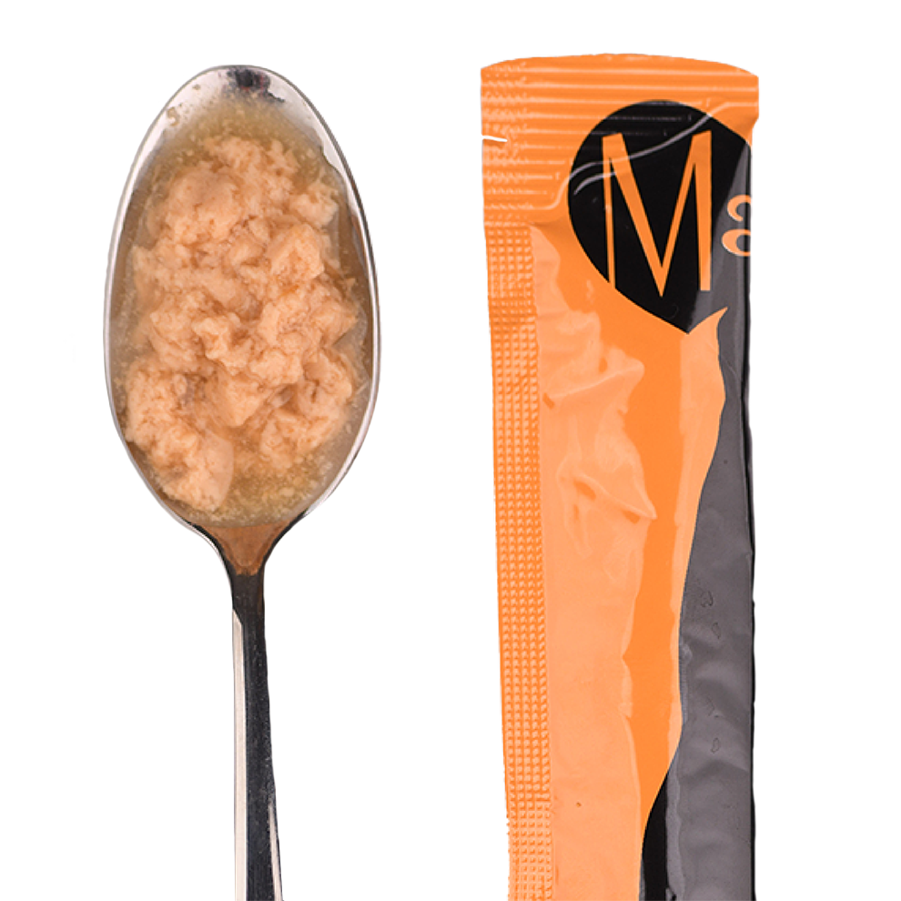 Recompense pentru pisici MAVSY, sub forma de iepure in tocana in sos de kaki copt cu seminte de chia, 75 g