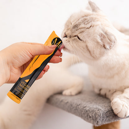 Recompense pentru pisici MAVSY, forma de marmelada vegana de mere cu seminte de plantain cu o urma de iarba de pisica, 75g