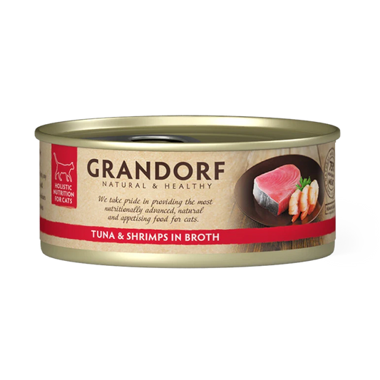 Hrana umeda pentru pisici, Grandorf, File ton/Creveti